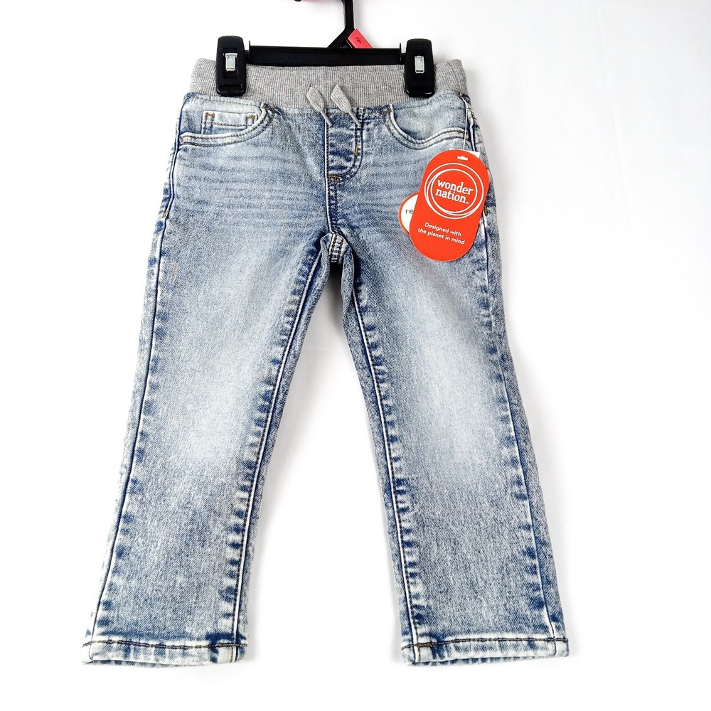 Wonder Nation Baby and Toddler Knit Denim Size: 2T Stretch Knit Denim